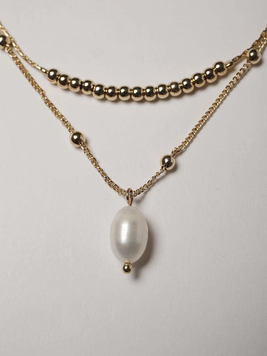 layered pearl necklace