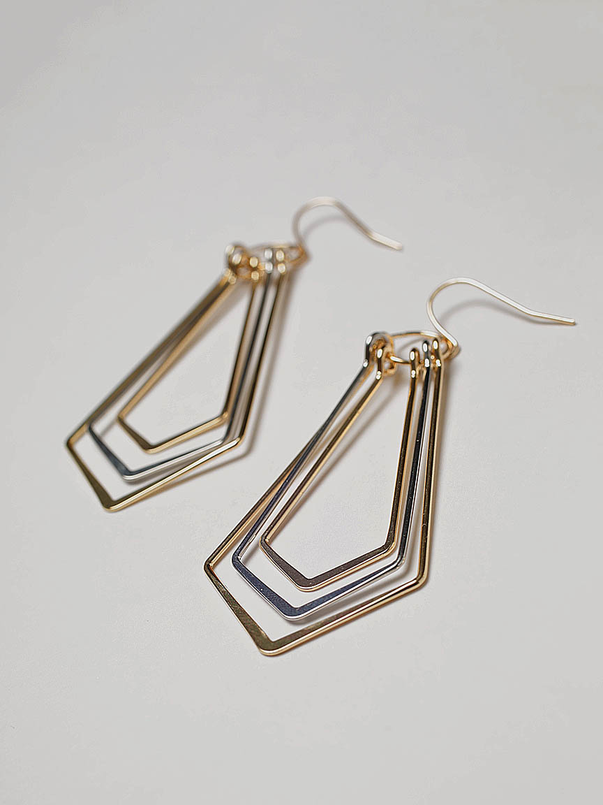 geo shaped earring