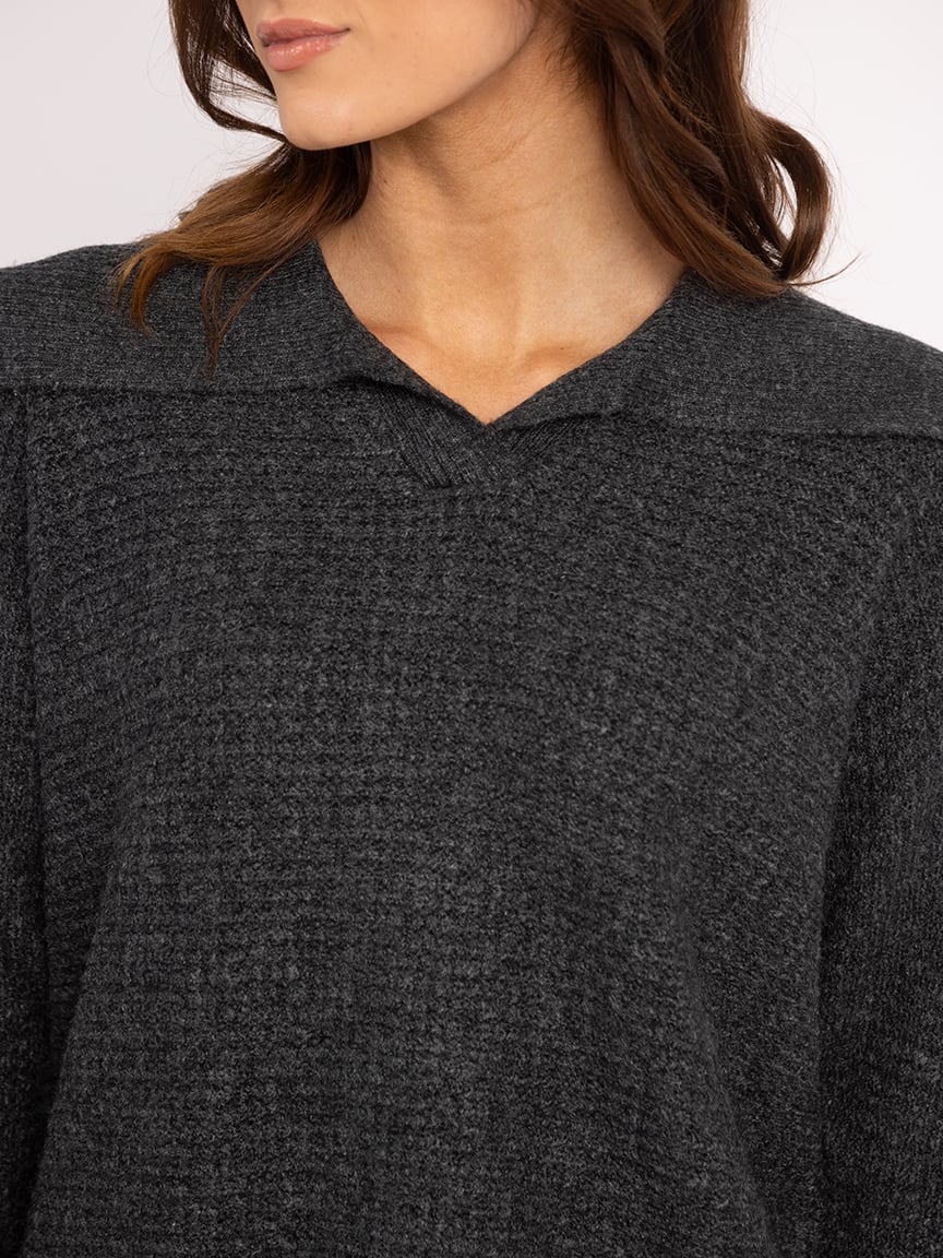 tawny johnny collar sweater