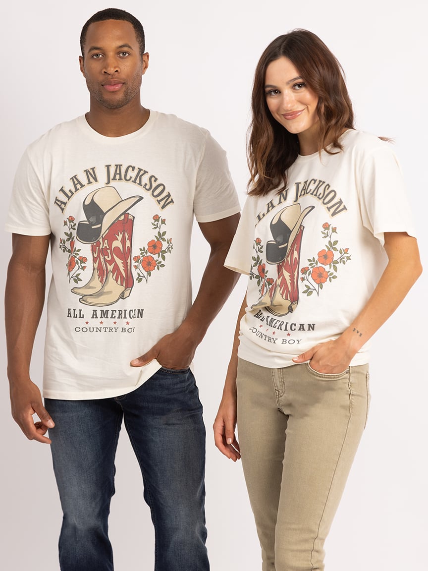 allan jackson graphic tee