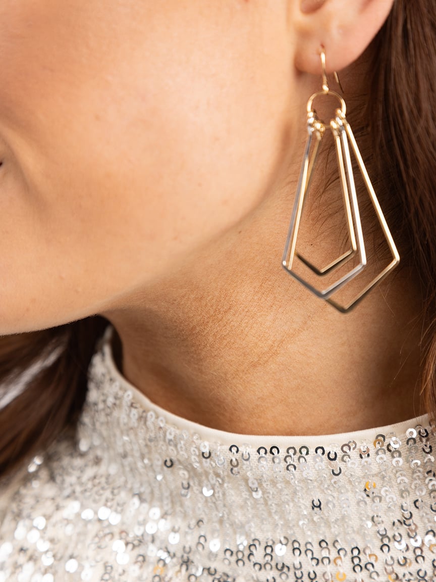 geo shaped earring