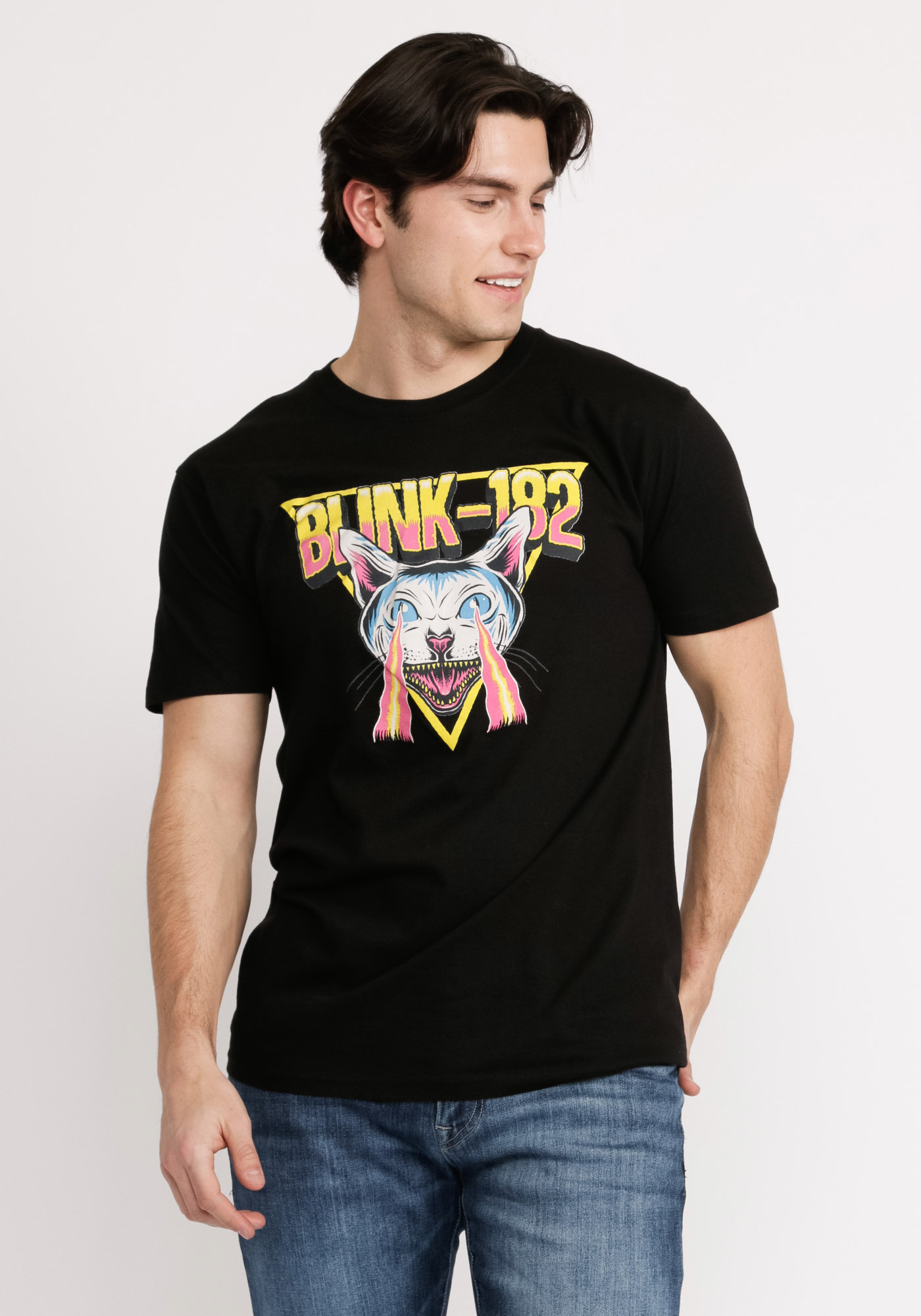 cat laser eyes t-shirt