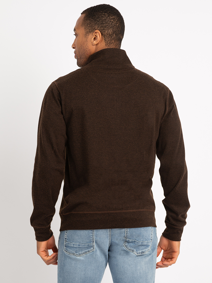 jonas herringbone 1/4 zip sweater