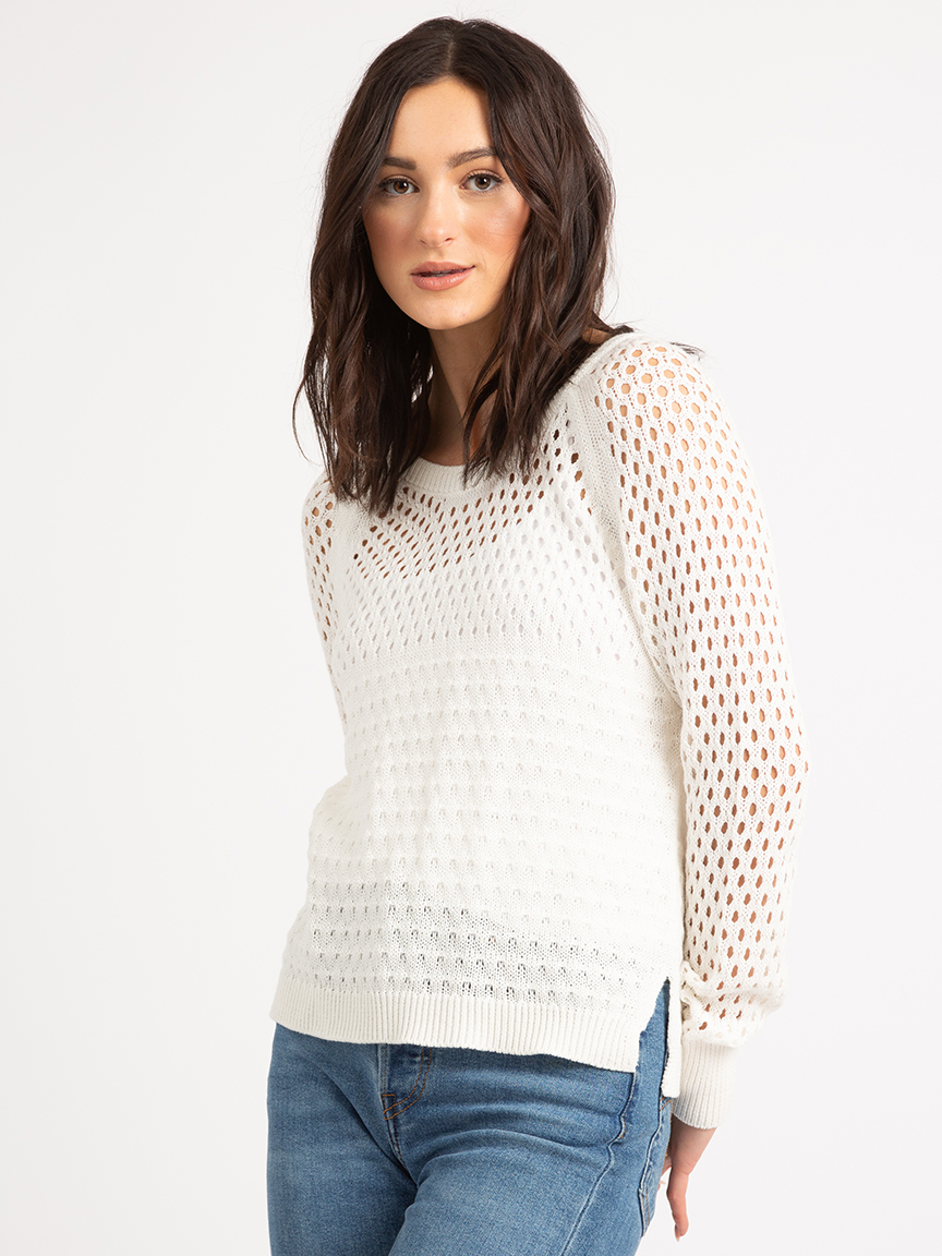 laurel mesh stitch sweater