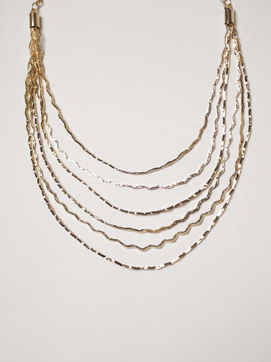 layered gold necklace