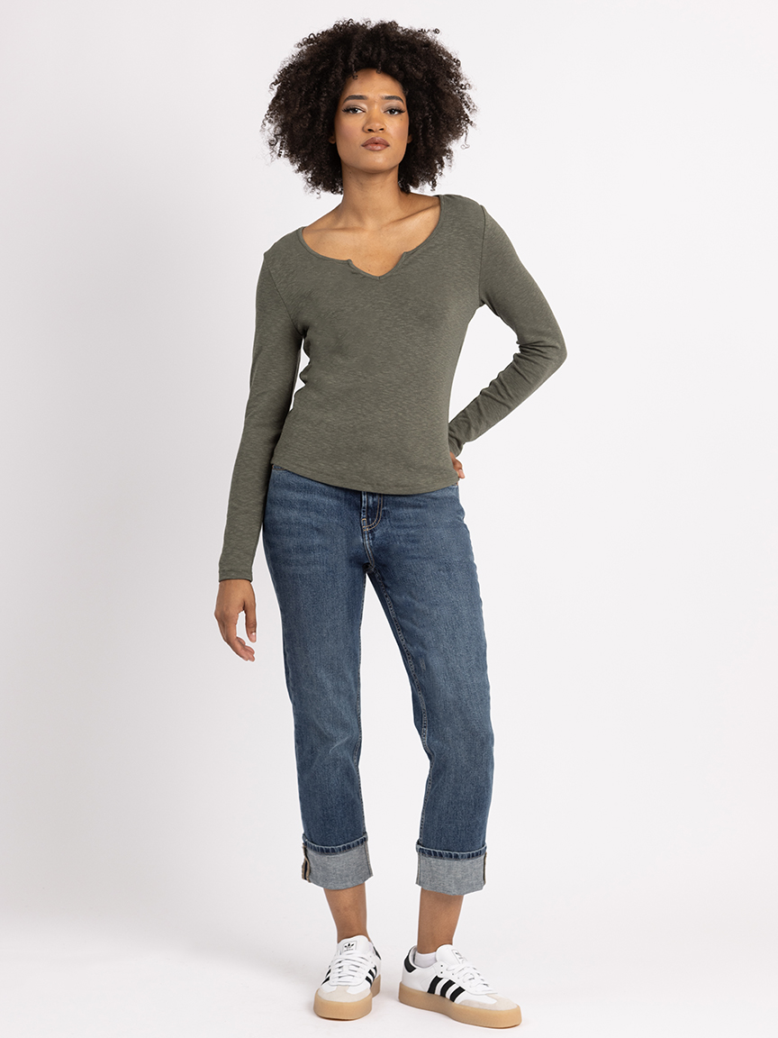 payton notch neck top