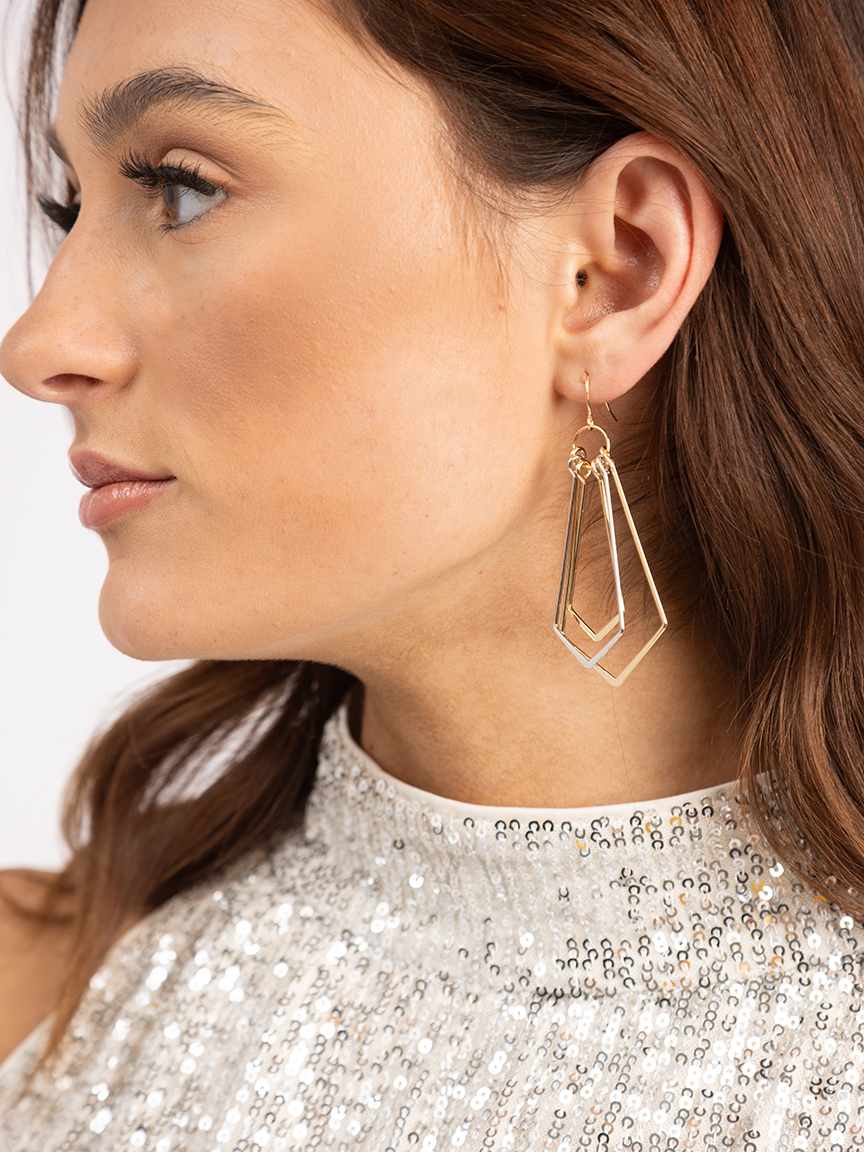 geo shaped earring