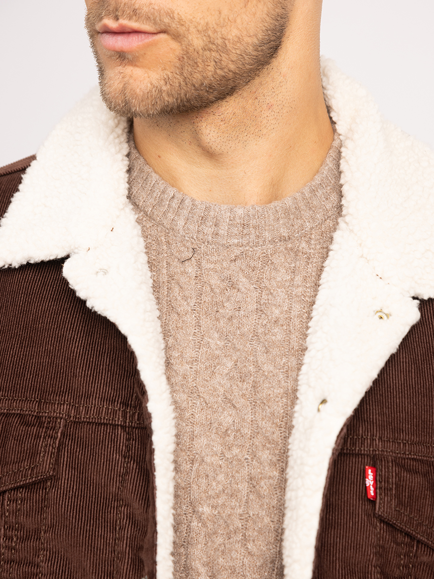 relaxed sherpa jacket