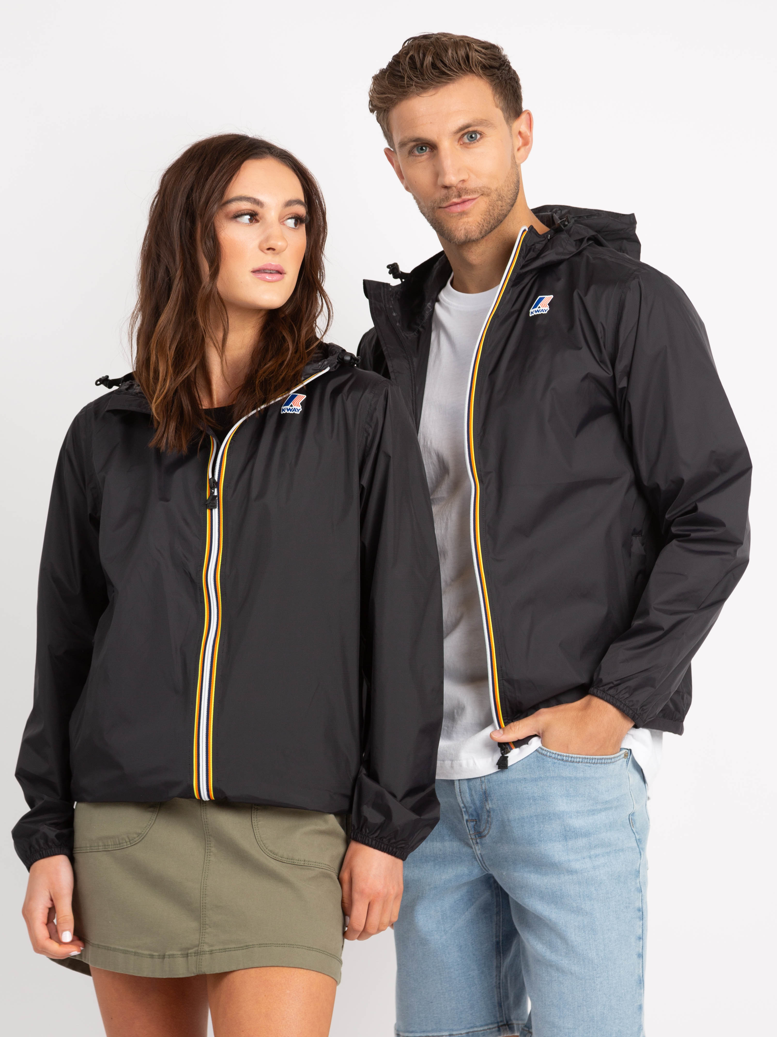 claude short windbreaker rain jacket