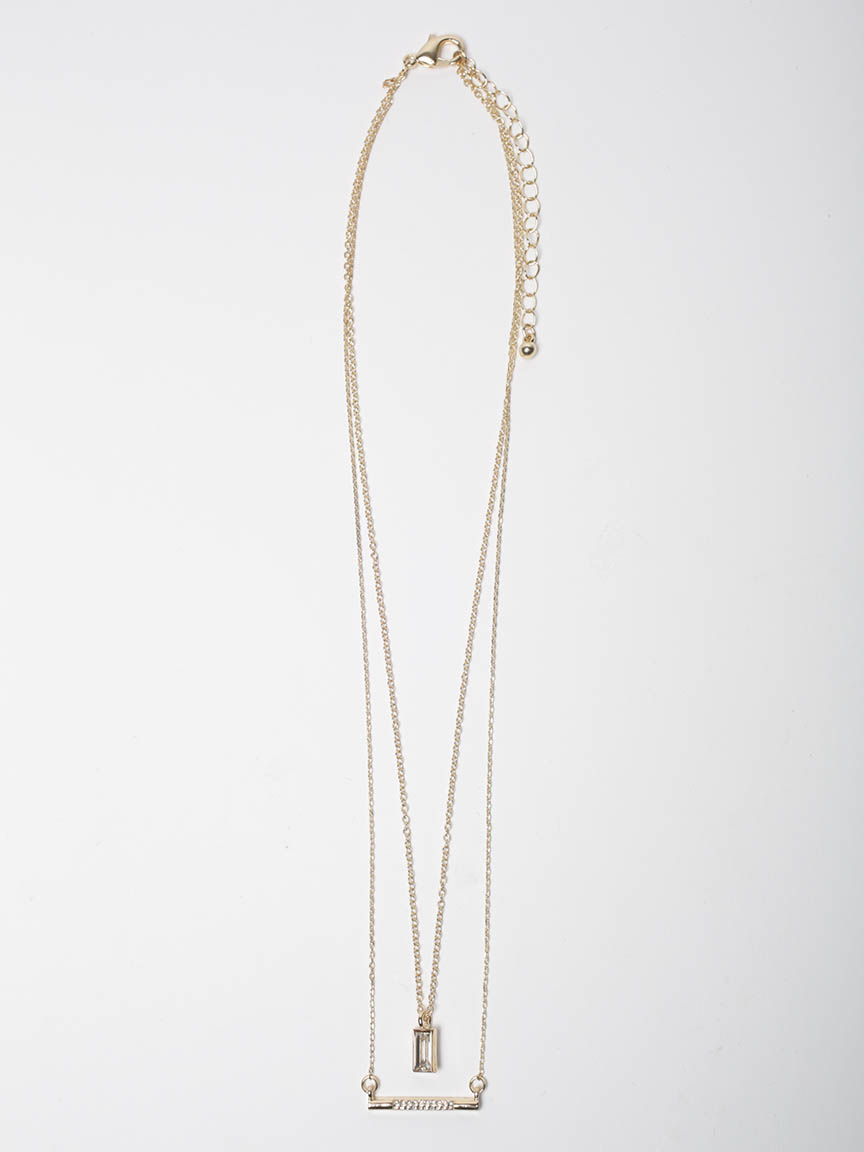 layered gold necklace