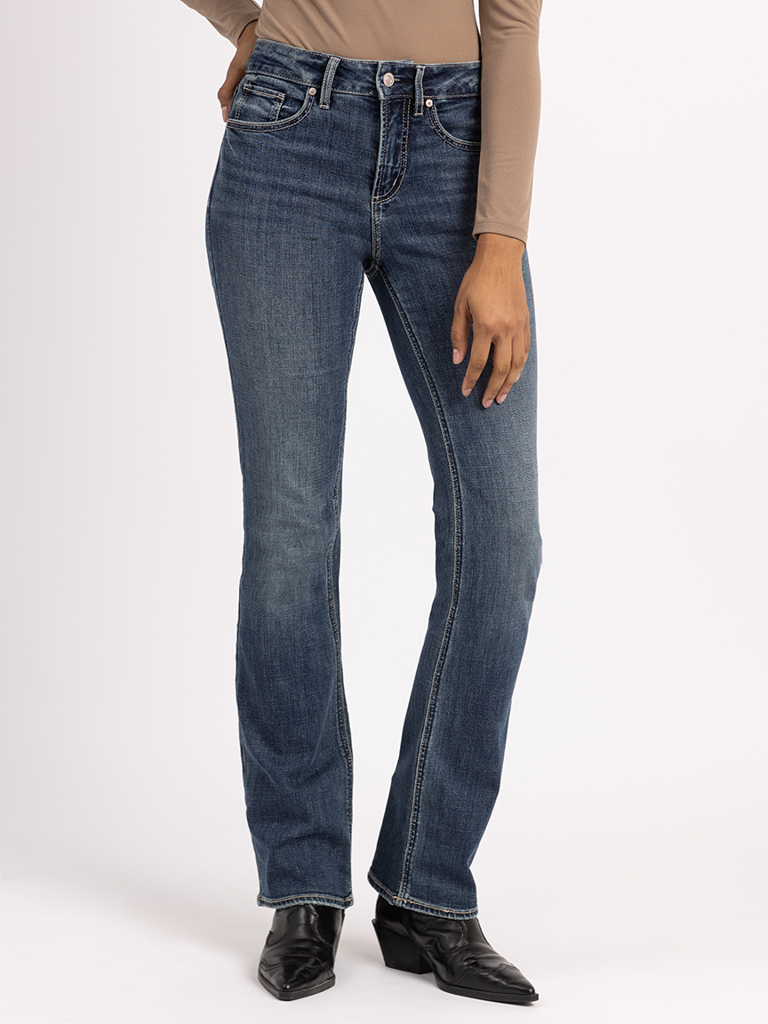 avery high-rise slim bootcut jeans